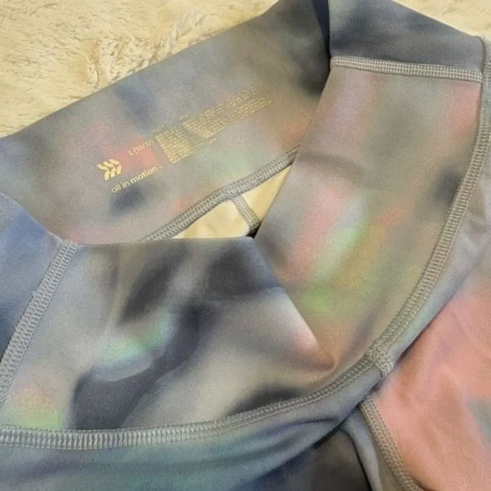 All In Motion Girls Tie Dye Leggings Multicolor Size L (10/12)